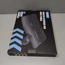 Wireless Keyboard and Mouse Combo, Wave Keys FullSized Ergonomic Keyboard with Cushioned Plam Rest, Phone Holder, Comfortable Natural Typing, 2.4G Cordless Set for Computer, Laptop, PC, Mac, Windows, Black