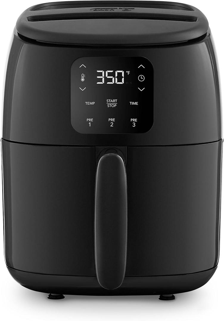 DASH Tasti-Crisp Electric Air Fryer Oven, 2.6 Qt., Black  Compact Air Fryer for Healthier Food in Minutes, Ideal for Small Spaces - Auto Shut Off, Digital, 1000-Watt DASH Tasti-Crisp Electric Air Fryer Oven, 2.6 Qt., Black  Compact Air Fryer for Healthier Food in Minutes, Ideal for Small Spaces - Auto Shut Off, Digital, 1000-Watt