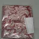 .EHouseHome Damask Jacquard Cloth Napkins Waterproof Spillproof Polyester Fabric Napkins Burgundy, Set of 12, 17 x 17 Inch