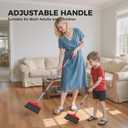 Handy Broom, Indoor/Outdoor Brooms, Duty Kitchen Broom, for Home Garage Kitchen Office Courtyard Lobby Patio Lawn Concrete (1 Pack, Red, New)