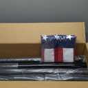 Heavy Duty Flag Poles for Outside House, 25FT Extra Thick Aluminum Flag Pole Kit, High Wind Resistance with Embroidered American Flag for Residential, Commercial (Black 25FT)