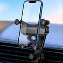 Car Vent Phone Mount Gravity Cell Phone Holder Never Blocking Vent with Rotatable Swing Arm Hands Free Universal Extension Clip Air Phone Holder Car Fit for All Phones iPhone Samsung 