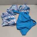 Yonique 3 Piece Tankini Swimsuits for Women Swim Tank Top Bathing Suits with Boy Shorts and Bra Athletic Swimwear size XXL