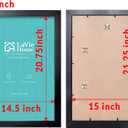 LaVie Home 15x21.25 Picture Frame Black, Puzzles Frame for Wall Decoration, Classic Black Minimalist Style Suitable for Decorating Houses, Offices, Hotels, Puzzles Posters Photos or Artwork1 Pack