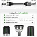 Pair (2) Front CV Axle Shaft Assembly Fit for Toyota Sienna 3.3L 3.5L 2004 2005 2006 2007 2008 2009 2010, only Fit FWD Models, NOT FOR AWD/4WD, Left and Right Side