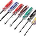 Olympia Tools SAE Nut Driver Set 86-513, 7-Piece Color Handle