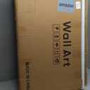 Large Framed Green and White Abstract Wall Art for Living Room, Set of 3 Minimalist Canvas Prints Paintings Artwork for Walls, Mid-Century Modern Pictures for Entryway, Hallway Wall Decor 24x36 In (Block)