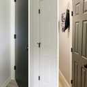 30 Pack Rounded Matte Black Door Hinges 3.5 Inch 5/8" Radius Interior 3 1/2" Flat Iron Bifold Residential Standard Bedroom Indoor for Doors 3 "Hardware Control House Home Decor Essentials Accessories