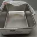 Stainless Steel Litter Box,19.7"x13.7"x6" Large Metal Litter Box for Kitty/Cat, Easy to Clean, Non Stick Litterbox No Smell for Adult Cats