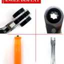 Automatic Slack Adjuster Release Tool and Wrench Fork End Release Tool and Double Square Ratcheting Wrench for Air Brake System Adjustments
