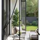 Sunolga 38 x 97 Inch Magnetic Screen Door, Fits Doors Size 36 x 96 Inch, Reinforced Fiberglass Screen Door Mesh with Full Frame Hook & Loop, Door Screen Magnetic Closure for Hands-Free (Black)