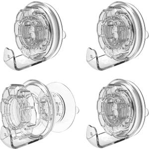 Wreath Hangers for Front Door - Heavy Duty Suction Cup Hooks for Indoor & Outdoor Decor - Removable & Reusable Wreath Door Hanger - Easy Twist Lock Hook for Window, Shower Wall, Towel, & More