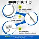 WB44T10018 Range Oven Bake Element Compatible with GE JD900BK1BB JD900CK1CC JDP39DN2BB, WB44T10025 Bake Element 240V 3410W Replace AP2031003 876014 AH249293 EA249293 PS249293