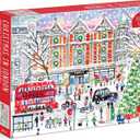 Galison Michael Storrings Christmas in London  1000 Piece Puzzle Fun and Challenging Activity with Bright and Bold Artwork of The London Holiday Season for Adults and Families