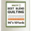 RRKTP Cotton Quilt Batting by The Roll80/20 Cotton/Polyester Blend Batting for Quilting,Warm Soft Natural Batting for Sewing,Stuffing for Crafts Handmade Quilts& Sewing Project-96 X 10 Yard (White)