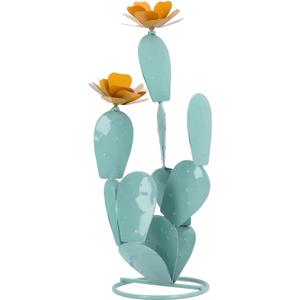 Garden Statue Decor, Iron Art Easy Installation, Lifelike Prickly Pear Yard Art for Courtyard, Balcony, Unique Style for Outdoor Spaces