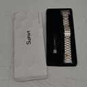 Metal Bands Compatible with Samsung Galaxy Watch Ultra Band (2025/2024) 47mm, No Gap Stainless Steel Strap for Women and Men, Silver