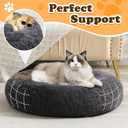 JOLLYVOGUE Dog Bed, Calming Anti-Anxiety Large Dog Bed, Fluffy Donut Cushion for Medium and Large Pets (30"/)