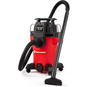 Vacmaster VCM408PF 1101 4-Gal 3.5 Peak HP Wet/Dry Vac Red
