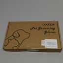 COOLJOB Patented Pet Grooming Gloves with Web, Reusable Washable Cleaning Brush Massage Hair Remover for Short Long Haired Dog Cat Horse Animal, Washing Bathing Shedding Supplies, Medium, Blue Black