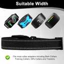 Collar Replacement Strap Breathable Quick Release Basic Dog Collars Training Bark Receiver Collars Durable Adjustable Collar Straps for Small Medium Large Dogs, Black.