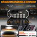 47" Amber White LED Rooftop Emergency Strobe Light Bar Heavy Duty Aluminum Flashing Warning Security Traffic Advisor 20 Flashing Modes with Take Down & Alley Light for Truck Tow Construction
