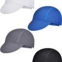 4 Pieces Summer Unisex Cycling Cap Breathable Bicycle Caps Sweat-Absorbing Biking Caps for Women Men Running Outdoor Sports (Medium)