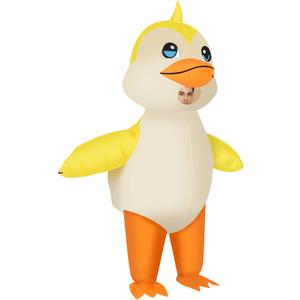 NISUNS Duck Costume Inflatable Costume for Adult & Kids Funny Halloween Costumes Blow up Cosplay