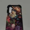 PIXIU Unique Flower Pattern Compatible with Samsung Galaxy S25 case, Heavy Duty Dual Layer Shockproof Full-Body Protective Sturdy Hybrid Cute Rugged Case for Women, Girls, Kids