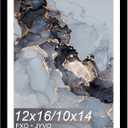 12x16 Frame Black, Display Picture 10x14 with Mat or 12 x 16 Without Mat, Wall Hanging Large Picture Frame for Diamond Art Painting 30x40cm - 1 Pack