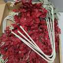 8PCS Delphinium Artificial Flowers Larkspur Bulk Silk Flowers 33.5 in Long Stem Fake Flowers for Home Garden Wedding Floral Arrangements Decor (8, Red)