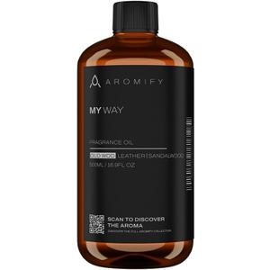 My Way Diffuser Oil, Inspired by 1 Hotel Miami Beach, 16.9 FL Oz, 500 mL, Hotel Scent Diffuser Oil, My Way Aromatherapy Blend of Essential Oils for Home & Office, Leather & Sandalwood Scent.