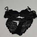 Avidlove Sexy Lingerie For Women Lace Bra and Panty Set Underwire Bra Lingerie Set Underwear (Large, Black)