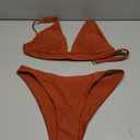 Bathing Suits for Women Deep V Neck Sexy Two Piece Bikini Sets for Women Thong Halter Cheeky Swimsuit, M