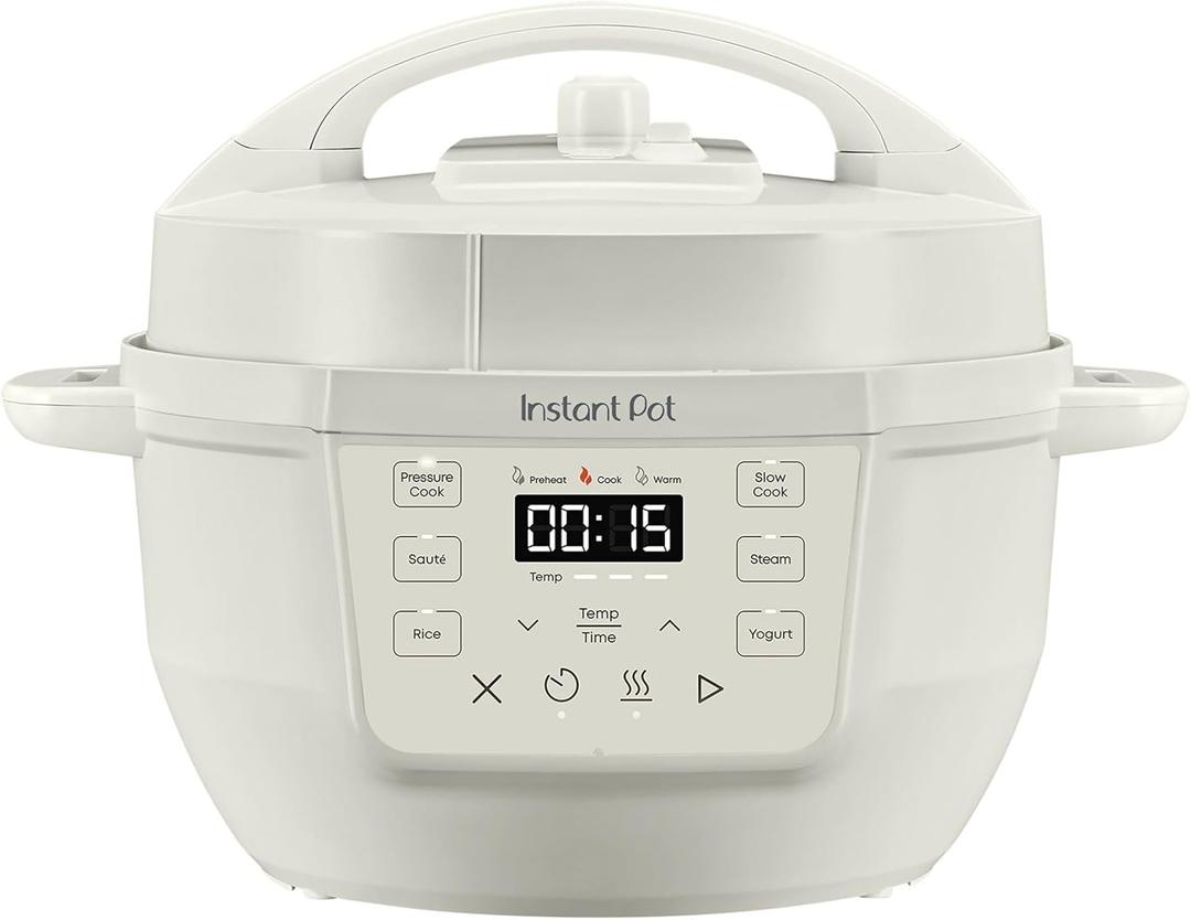Instant Pot 4QT RIO Mini 7-in-1 Multi-Cooker, Pressure Cooker, Slow cook, Saut, Steam, Rice Maker, Yogurt, & Warmer, Sea Salt, 4 Quarts