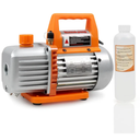 BACOENG 3.5CFM Vacuum Pump, 110V 1/3HP Single Stage Rotary Vane HVAC Vacuum Pump with Oil, for R12 R22 R134a R410a AUTO AC Refrigerant Recharging, Degassing Resin