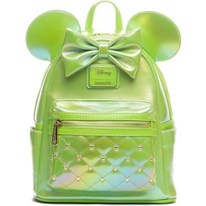 Loungefly Disney The Minnie Mouse Classic Series Womens Backpack: Emerald Iridescent