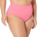 Amazon Essentials Women's High Waist Swim Bottom (Available in Plus Size) (1X, Hot Pink)