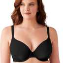 Wacoal Women's Shallow Top Shape Revelation T-Shirt Bra (32D, Black)