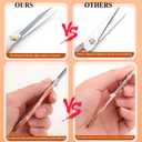 4 x Embroidery & Sewing Scissors 4-Pack, 5-Inch Sharp Pointed Stainless Steel for Detail Work, Crochet, DIY - Gifts for Crafters