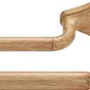 Light Wood Grain Double Curtain Rods For Windows 48-88 Inch,Heavy Duty Double Curtain Rod with Aluminum Finials and Bracket,Adjustable Double Window Rods For Blackout Or Room Darkening Panels