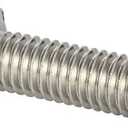 3/8-16 x 1/2"  Hex Head Screw Bolt, Fully Threaded, Stainless Steel 18-8, Plain Finish, Quantity 15