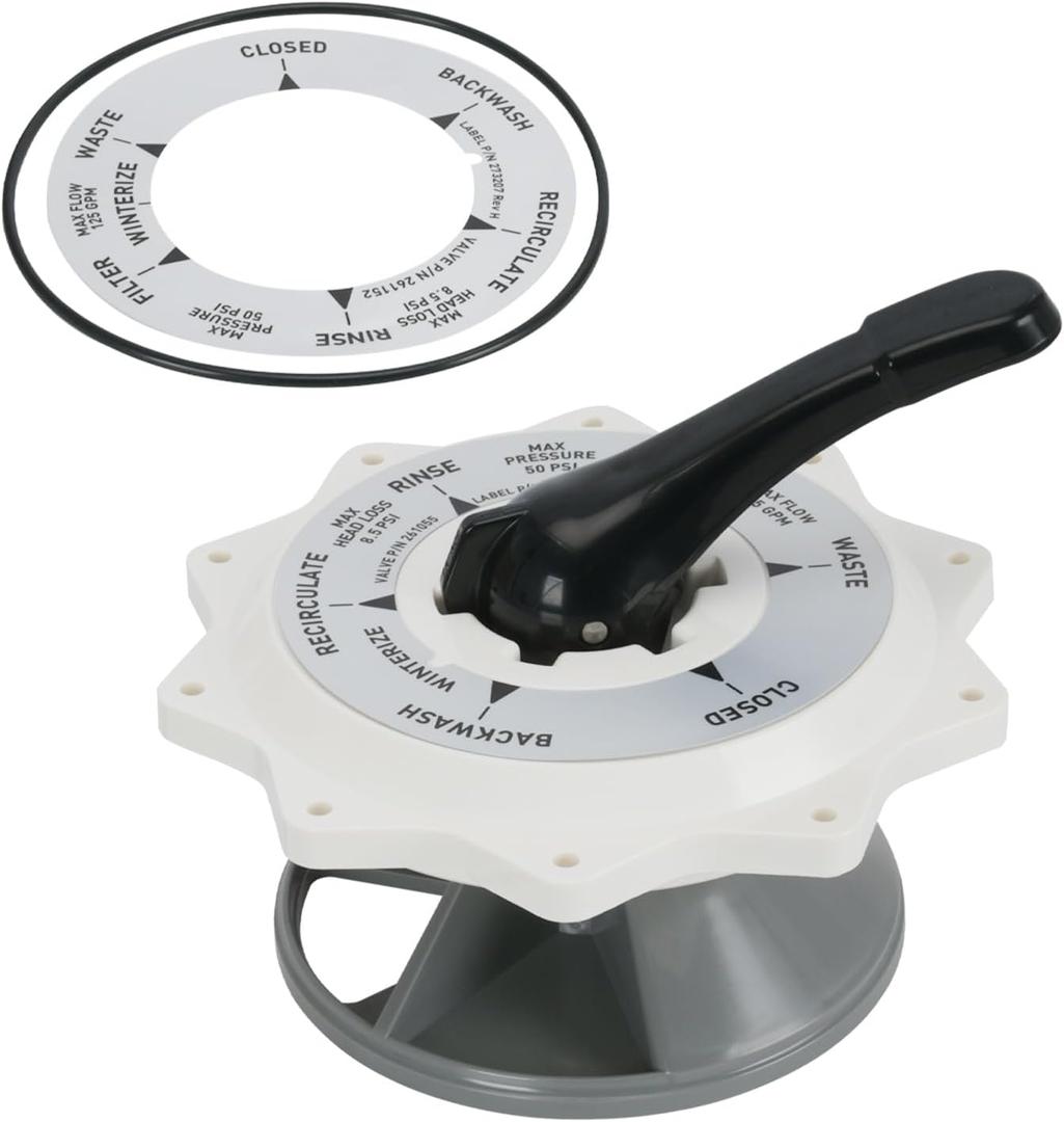 270067 2 Inch Top Valve Assembly Replacement Kit Replacement for Pentair Hi-Flow Top and Side Mount Pool Spa Multiport Valve 261177 261173 261055