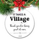 2026 Teacher Appreciation Gift - Ceramic Keepsake Ornament, Thank You End of Year for Educators, Memory for Favorite Teachers
