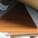 Vaunn Medical Pneumatic Adjustable Overbed Bedside Table With Wheels (Hospital and Home Use)
