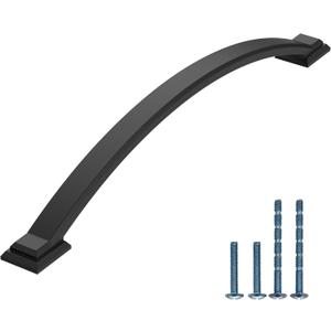 10 Pack 7.5 inch Cabinet Pulls Matte Black Cabinet Handles Drawer Pulls for Kitchen Cabinet Cupboard