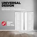 Kwikset Tylo Dummy Door Knob, Single Sided Handle for Closets, French Double Doors, and Pantry, Antique Brass Non-Turning Interior Push/Pull Door Knob, with Microban Protection (Pack of 1)