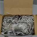 Warm White Christmas Lights Outdoor, 66ft 640 LED Icicle Lights for Outside House with Connectable Clear Wire 8 Modes Timer, Plug in Waterproof for Eaves Yard Party Indoor Holiday Decoration