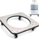 CNQLIS 304 Movable Propane Cylinder Base,Propane Tank Stand Dolly with Brake Wheel,5-30ib Gas Cylinder Fixed Shelf for Cylinder Consignment and Stationary Storage,Used to Carry Buckets