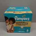 Pampers Swaddlers Diapers, Size 8 (30+ lbs), 60 Count, Absorbent, Keeps Baby Dry and Comfortable, Skin Safe Disposable Baby Diaper 